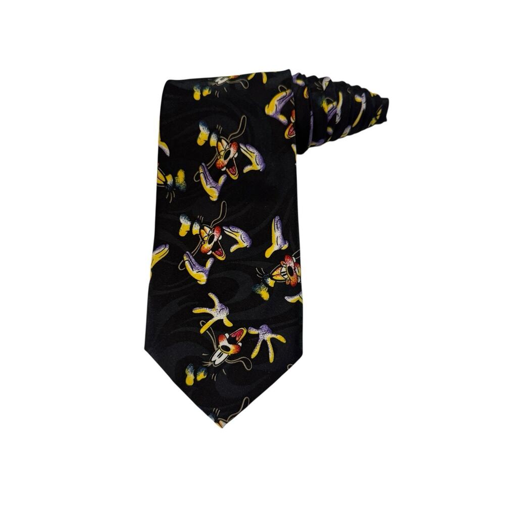 Disney Mickey Unlimited Balancine Goofy Faces Vintage Novelty Necktie